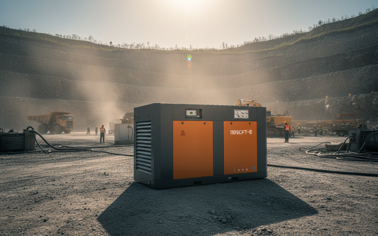 Електричний гвинтовий компресор 10SCFT-8