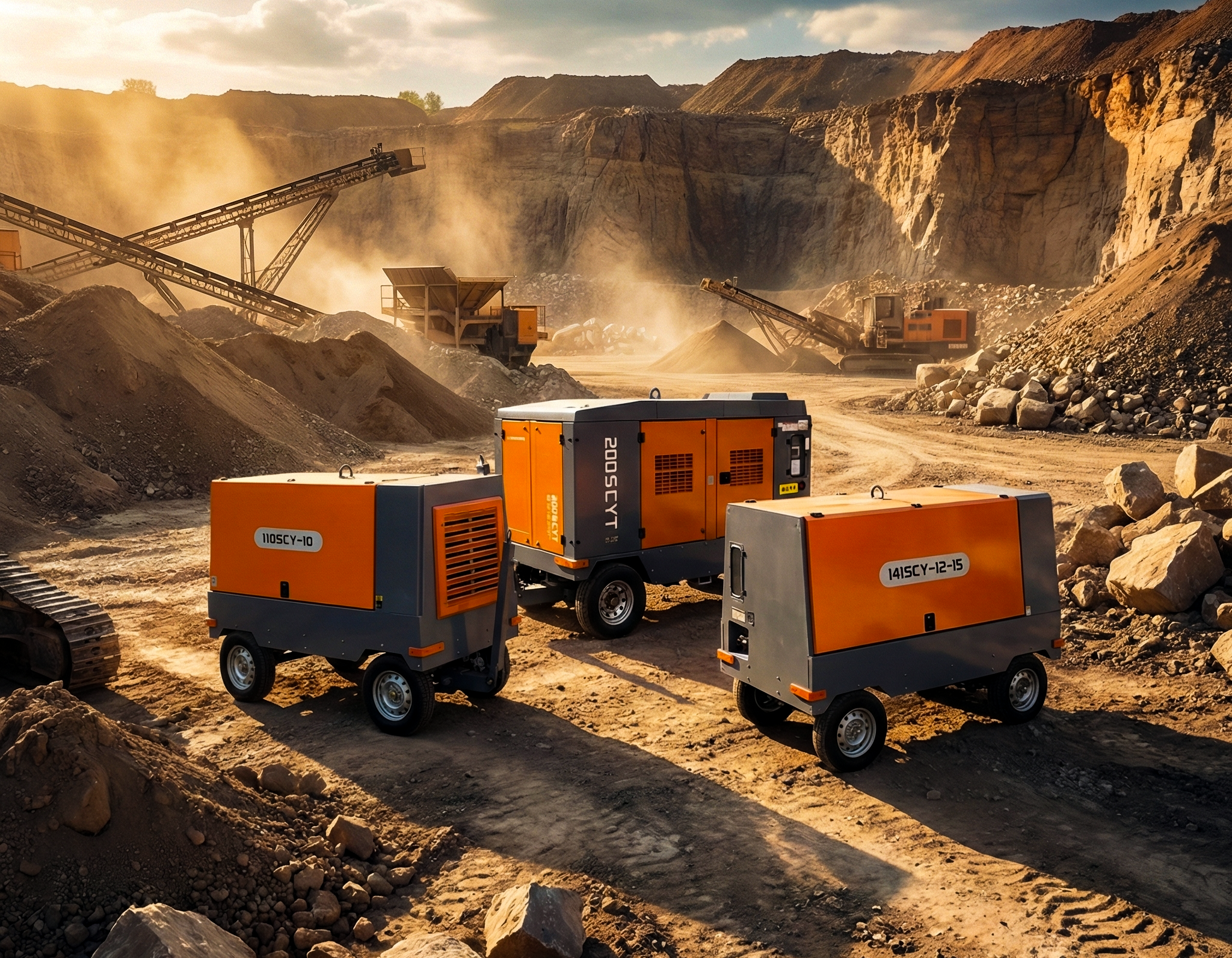 Повітряний компресор для буріння свердловин