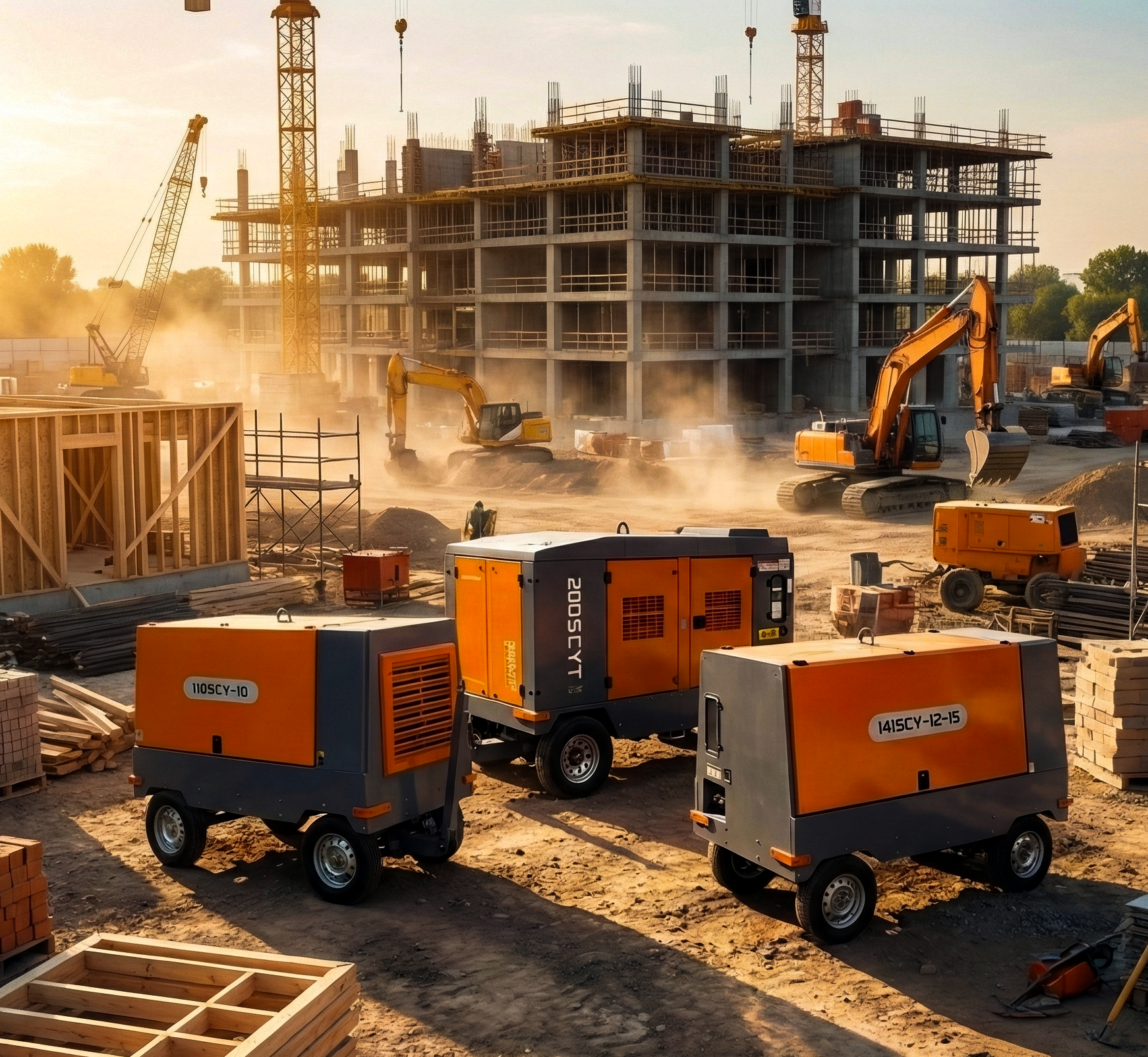 Повітряний компресор для буріння свердловин