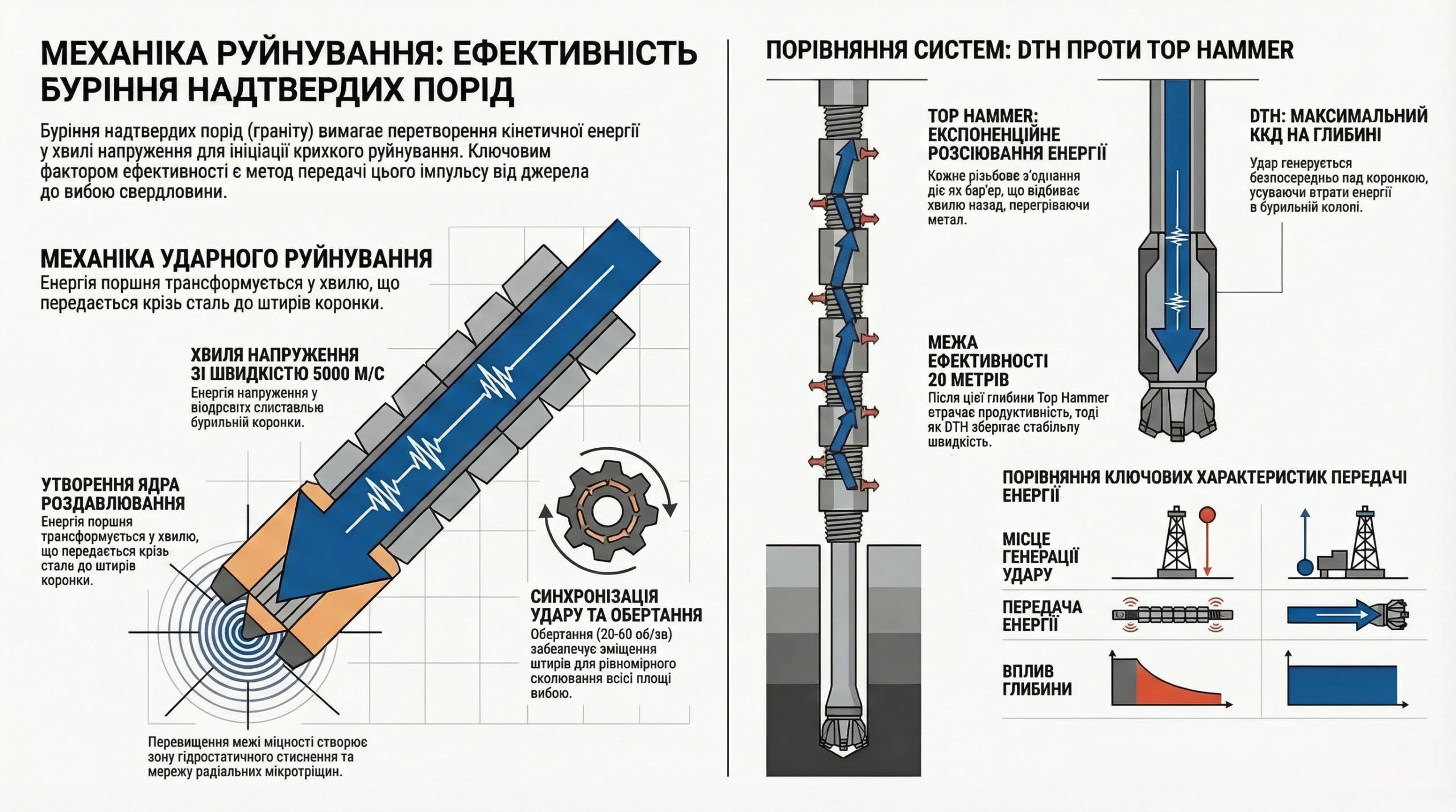 Пневмоударне буріння: Технологічна парадигма та інженерні рішення